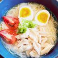 kinniko's cooksnap of when they made 簡単！ささみと夏野菜DE塩ぶっかけ素麺♪.