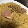 mira♪'s cooksnap of when they made フライパン１つ！茹でない簡単カルボナーラ.