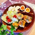 青空にうかぶくも's cooksnap of when they made 豚バラで巻いたよ！キムチとライスボール.