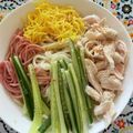 レシピ助かります！'s cooksnap of when they made 【ダイエット中に！】糖質0麺で冷麺風.