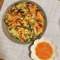 ＊＊めろん＊＊'s cooksnap of when they made おつまみに☆キムチーズチヂミ.