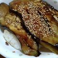 momocookin's cooksnap of when they made なすの蒲焼き丼.