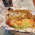 miwayon's cooksnap of when they made サーモン＆野菜の梅マヨホイル焼き.
