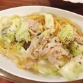 miwayon's cooksnap of when they made 春キャベツと豚肉のクリームパスタ.