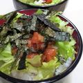 マダムカフェ♡'s cooksnap of when they made サラダ仕立てのサーモン漬け丼.