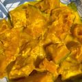 おやつは世界を救う's cooksnap of when they made かぼちゃのごまミルク煮.
