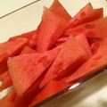 chou*'s cooksnap of when they made 美味しいスイカの切り方♪（保存方法）.