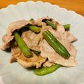 初心者９'s cooksnap of when they made にんにくの芽と豚バラの塩レモン炒め.