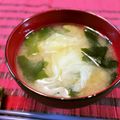 アイリッシュショコラ's cooksnap of when they made レタスとわかめのお味噌汁.