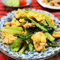 アイリッシュショコラ's cooksnap of when they made ★小松菜と炒り卵のサッパリぽん酢和え★.