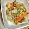 ムーヒツジ's cooksnap of when they made 白菜とひき肉のうま煮☆.