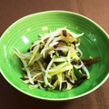 horseland's cooksnap of when they made きゅうりともやしとキクラゲの酢の物.