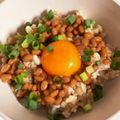 中とろ鉄火巻しそ入り's cooksnap of when they made オートミール少なめ納豆卵ご飯.