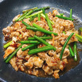 ちえぞ〜's cooksnap of when they made 豚肉とにんにくの芽のオイスターソース炒め.
