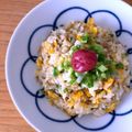 hiroerico's cooksnap of when they made 梅しらすの和風チャーハン.