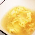 ゆるмαмα's cooksnap of when they made ゆで鶏の茹で汁で～ ふわふわ卵スープ.
