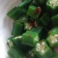 せあぶ's cooksnap of when they made 簡単シンプル☆オクラのめんつゆおかか和え.