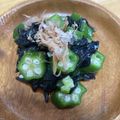Rieko_ｓ♪♪'s cooksnap of when they made 金時草とオクラの酢の物.