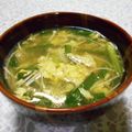 ＠迷子＠'s cooksnap of when they made ニラとえのきの中華スープ.