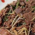 riea1130's cooksnap of when they made パパッと♪牛肉と水菜のシャキうま炒め煮.