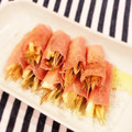 Aloha☆★'s cooksnap of when they made 簡単！美味！みょうがとチーズの生ハム巻き.