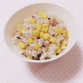 まあまま☆0403's cooksnap of when they made 雑穀入り＊塩麹とうもろこしごはん.