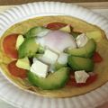 チェリチョコ's cooksnap of when they made アボカド＆トマトのふわとろ温泉卵ガレット.