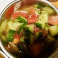 あんこだよ。's cooksnap of when they made きゅうりのカチュンバル★柿右衛門農園.