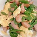 たちぽんぽん's cooksnap of when they made ウインナーとピーマンの卵炒め.