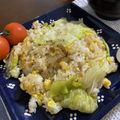 クック2ZMQKF☆'s cooksnap of when they made ベーコンレタス炒飯♪(卵入り).