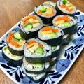 たたいたい's cooksnap of when they made 本場韓国の3STEP簡単海苔巻きキンパ.