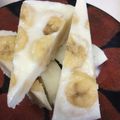 葉月優希's cooksnap of when they made ギリシャ　ヨーグルトバーク風　バナナ味.