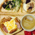 choco831's cooksnap of when they made 半熟たまごとチーズのとろ〜り卵トースト.