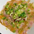 ドドレミ♪'s cooksnap of when they made 少ない調味料でも絶品★ごまダレ鯛茶漬け.
