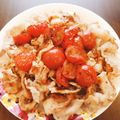 かわゆう1211's cooksnap of when they made ご飯が進む♪豚バラの香味トマトソースがけ.