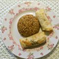ブランディ's cooksnap of when they made 大葉と鶏肉とチーズの春巻き.