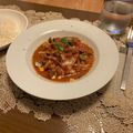 ゆいま〜〜る's cooksnap of when they made とんかつ肉のバジルトマト煮込み.