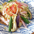 あかぴーー's cooksnap of when they made 茄子とトマトときゅうりの冷やし中華サラダ.