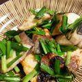 てみなL's cooksnap of when they made フライパン魚料理ぶりニラ洋風アヒージョ風.