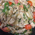 ☆ゆなふみ☆'s cooksnap of when they made 豚こま肉とミニトマトの生姜焼き.