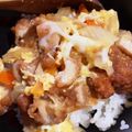 クック1P3ZDN☆'s cooksnap of when they made 残り物リメイク！☆からあげとじ丼☆.