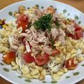 はとポ's cooksnap of when they made めんつゆでトマトとツナと天かすそうめん.