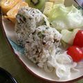 ぐりtoぐら's cooksnap of when they made おかずおにぎり！塩昆布とシソの混ぜ込み♪.