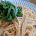 なすの天ぷら's cooksnap of when they made たらこスプレッドでたらこパスタ.