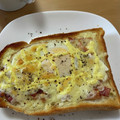 tamichi's cooksnap of when they made 目玉焼き ベーコン マヨネーズ トースト.