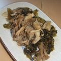 きらり流れ星's cooksnap of when they made 舞茸高菜炒め.