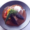 とのチャマ's cooksnap of when they made ★簡単絶品♪冷製夏野菜カレー温玉のせ冷麺.