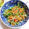 カレンガール's cooksnap of when they made 豆苗と人参のじゃこ炒め♡.