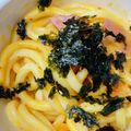 るるんママ♪'s cooksnap of when they made 絶品！キムチとベーコンのクリームパスタ.