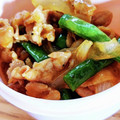 pyonpoco's cooksnap of when they made 簡単～♪豚肉といんげんのオイマヨ炒め♡.